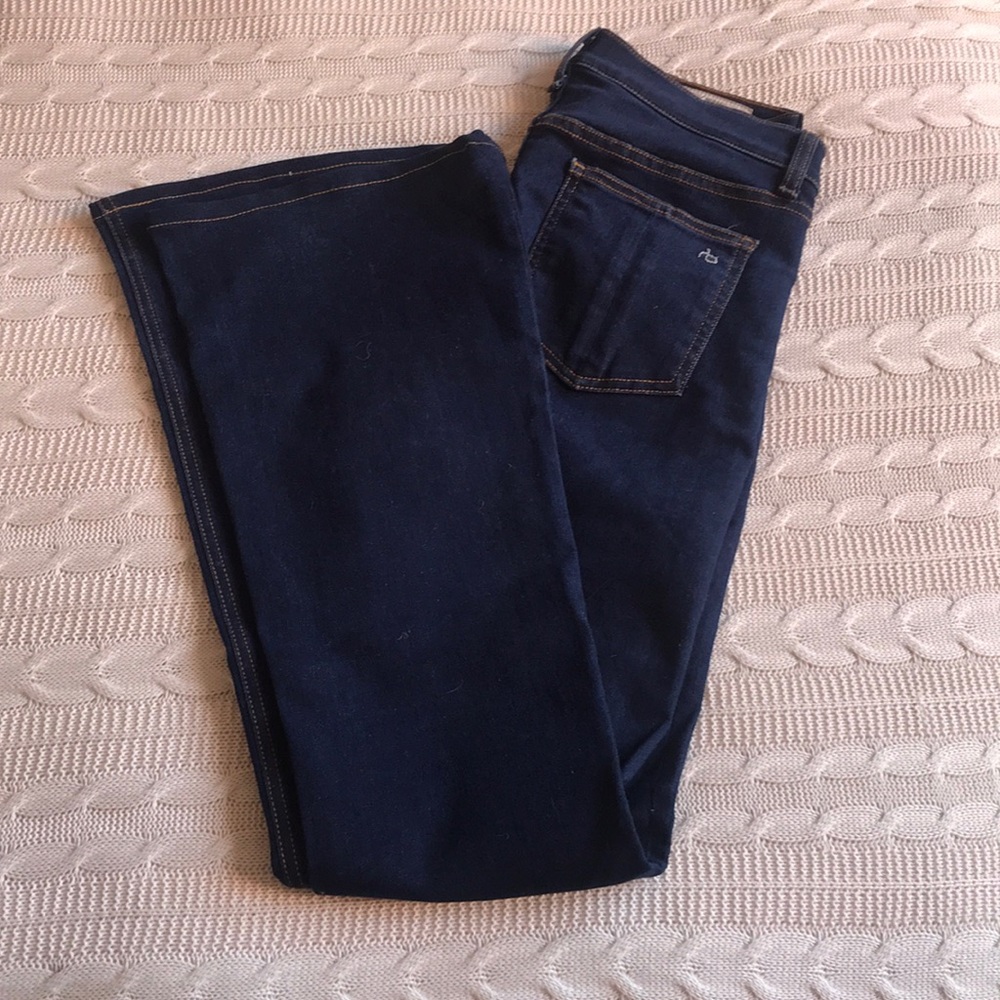 rag & bone Beckett 10 Inch Bell, high waisted